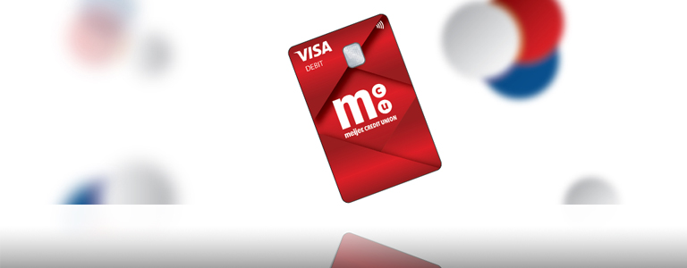 New visa debit card display